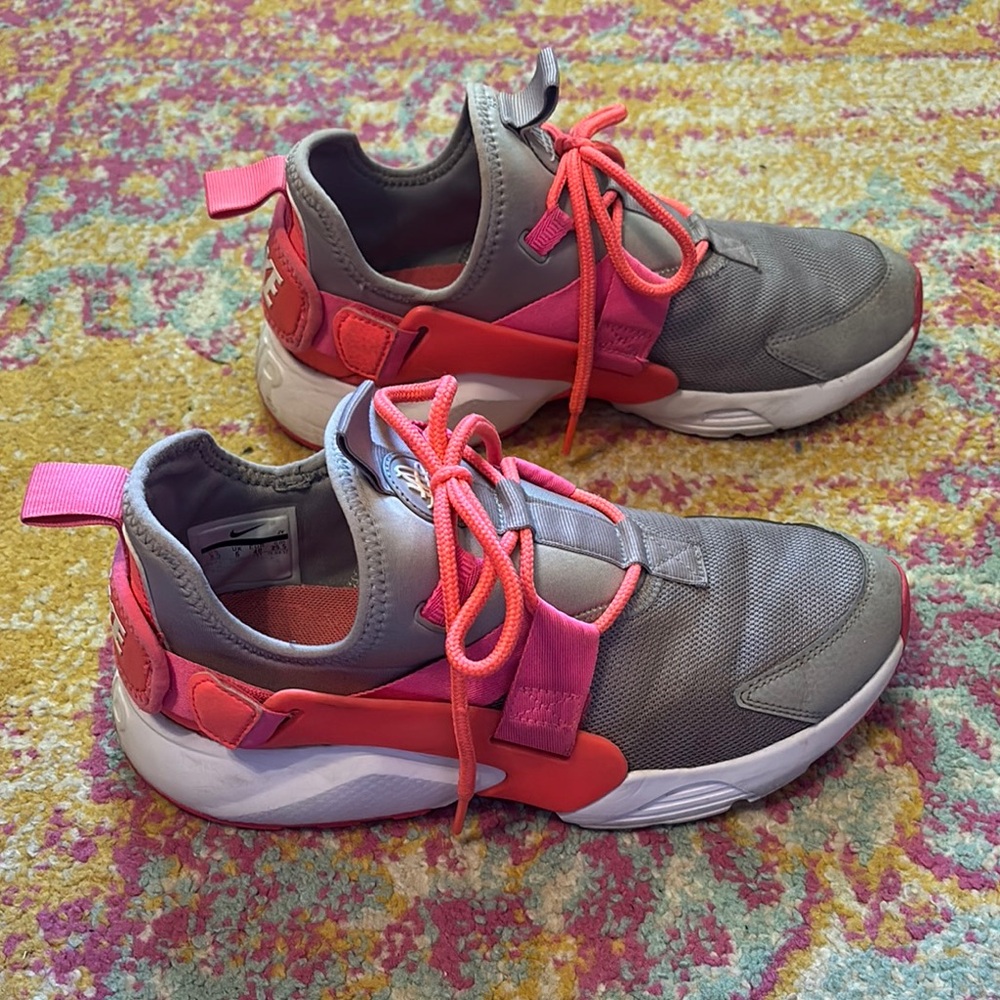 Nike Pink and Gray Athletic Shoes
